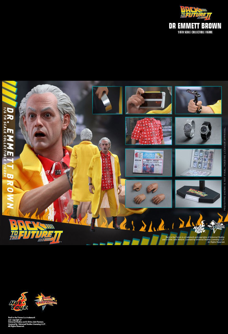 Hot Toys MMS380 - Back To The Future 2 - Docteur Emmett Brown Standard Version【Back-Order】