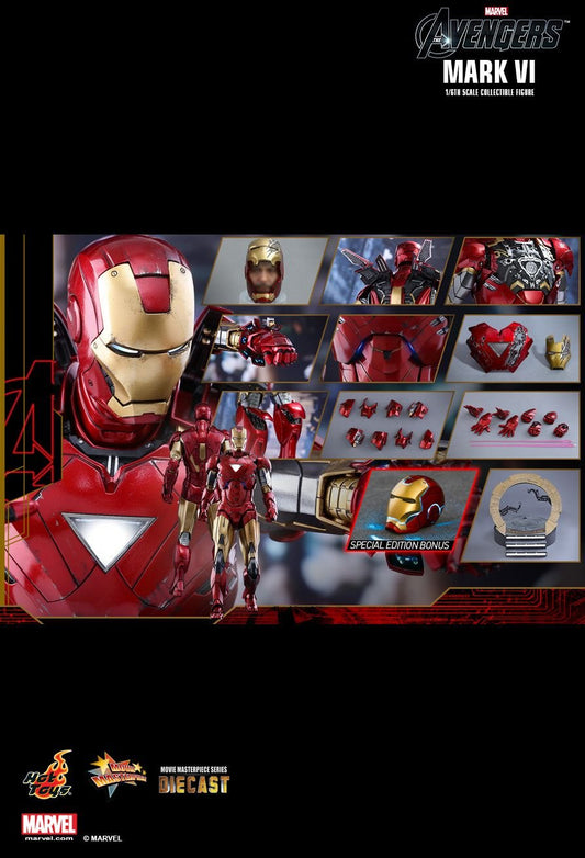 Hot Toys MMS378D17B - Marvel Comics - The Avengers - Iron Man Mark 6 Deluxe Version