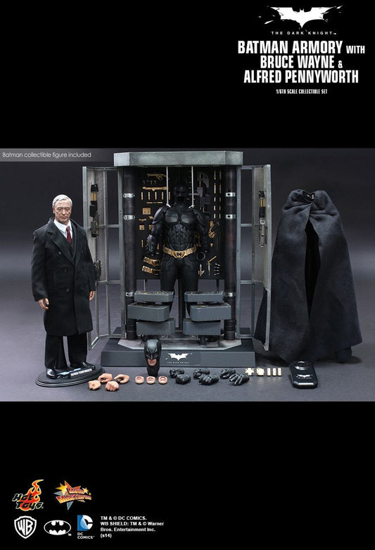 Hot Toys MMS235 - DC Comics - The Dark Knight - Batman Armory With Alfred Pennyworth