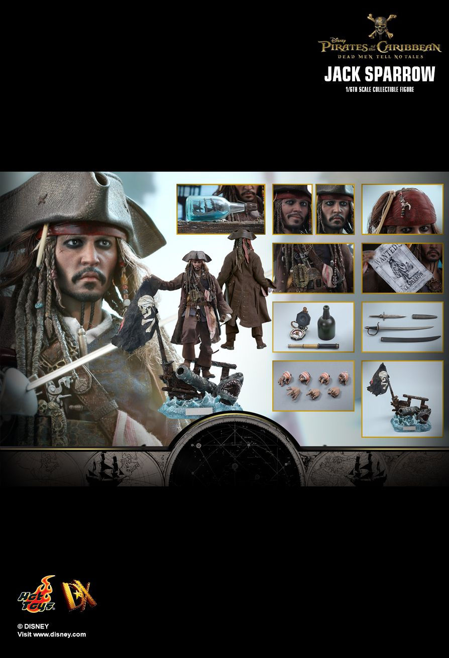 Hot Toys DX15 - Pirates Of The Caribbean : Dead Men Tell No Tales - Jack Sparrow