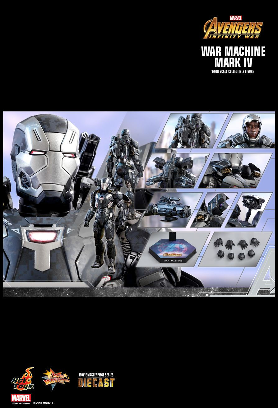 Hot Toys MMS499D26 - Marvel Comics - Avengers : Infinity War - War Machine Mark 4 Standard Version