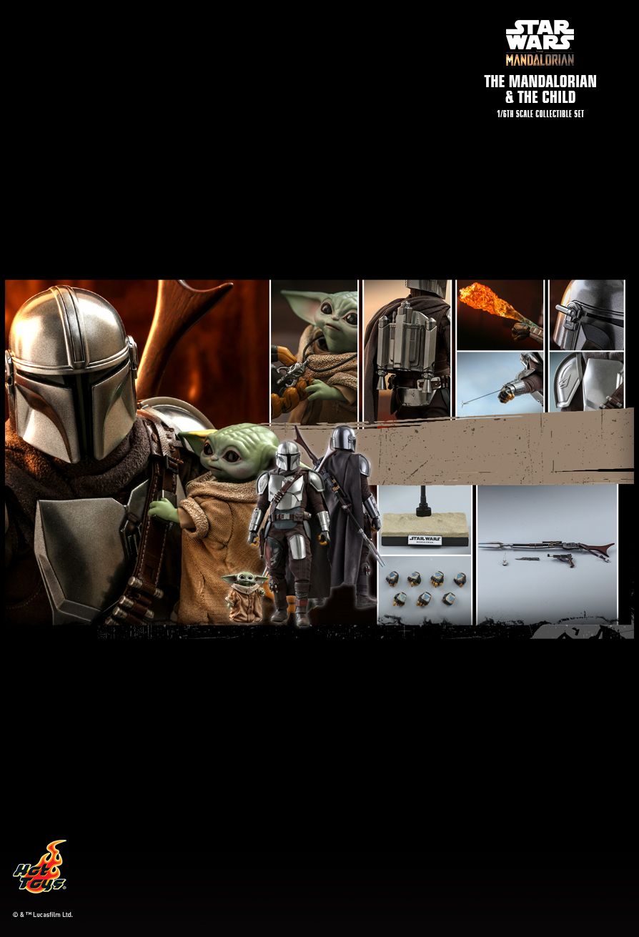 Hot Toys TMS014 - Star Wars - The Mandalorian -The Mandalorian & The Child Standard Version