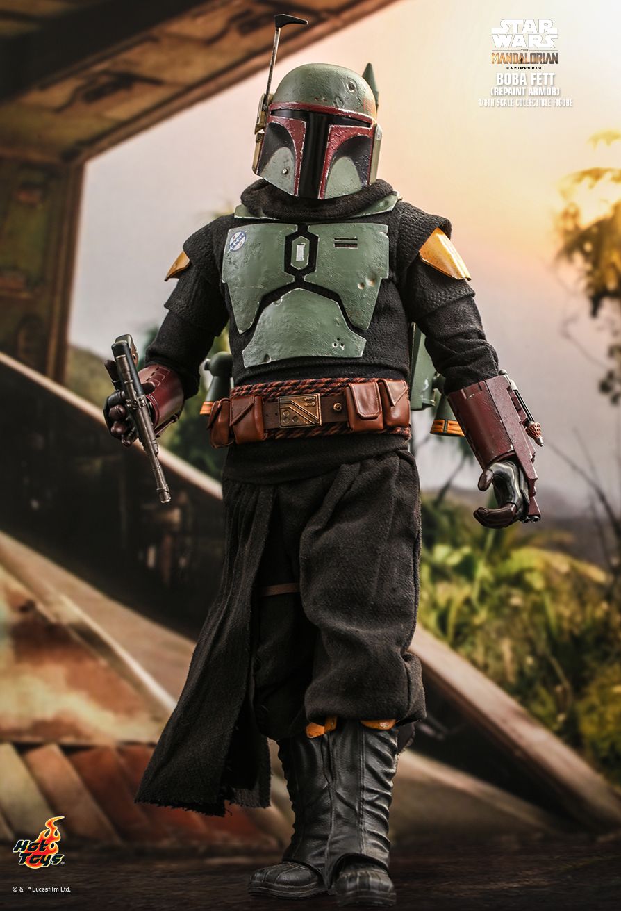 Hot Toys TMS055D - Star Wars : The Mandalorian - Boba Fett Repaint Armor Version Deluxe Version