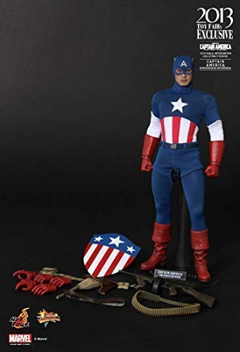 Hot Toys MMS205 - Marvel Comics - Captain America : The First Avenger - Captain America Star Spangled Man Version