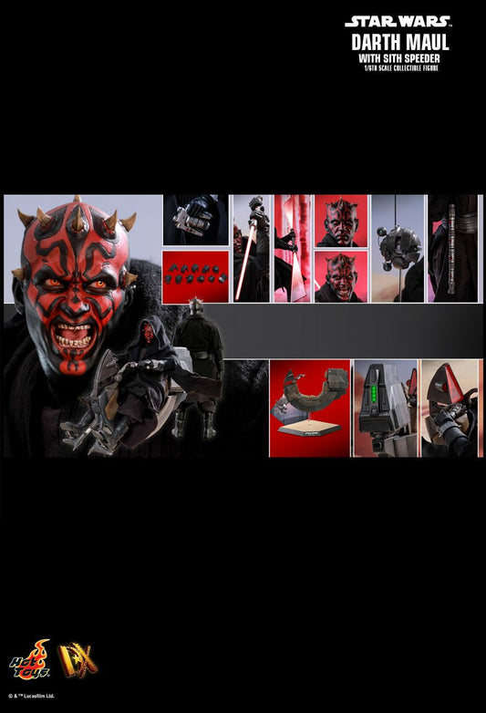 Hot Toys DX17 - Star Wars 1 : The Phantom Menace - Darth Maul With Sith Speeder Standard Version