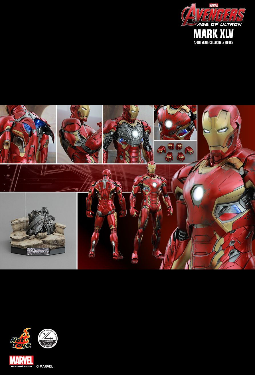 Hot Toys QS006 - Marvel Comics - Avengers : Age Of Ultron - Iron Man Mark 45 Standard Version